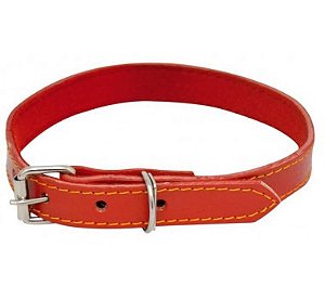 Coleira Couro Forrada Nº 08