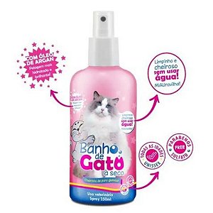 Banho De Gato A Seco Catmypet 250ml Fragrância: Puro Glamour