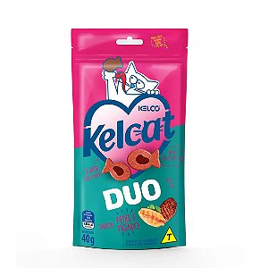 Petisco Kelcat Duo Peixe e Fígado 40 g