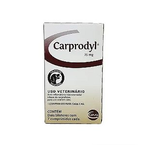 Anti-Inflamatório Ceva Carprodyl 25 Mg 14 comprimidos