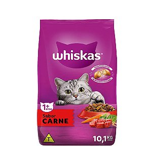 Ração Whiskas Gatos Adultos Carne 10,1 kg