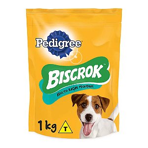 Biscoito Pedigree Biscrok Cães Adultos Raças Pequenas 1 kg