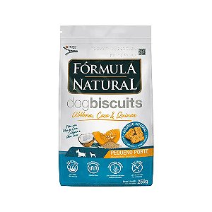 Petisco Fórmula Natural Dog Biscuits Abóbora Cães Adultos Pequeno Porte 250 g