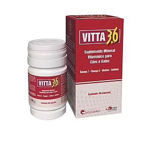 Vitta 3.6 Suplemento Cães e Gatos 60 Comprimidos