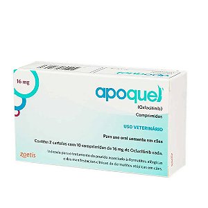 Apoquel 16 mg para Cachorro 20 Comprimidos