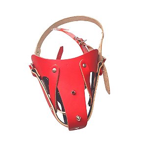 Focinheira Couro E Tacha Forrada N 6