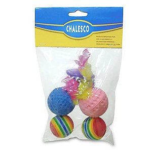 Bolinhas de Borracha Catnip Chalesco 4 unidades