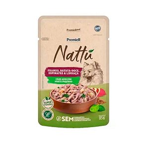 Premier nattu gourmet caes ad pp fran-bat doce 85 g