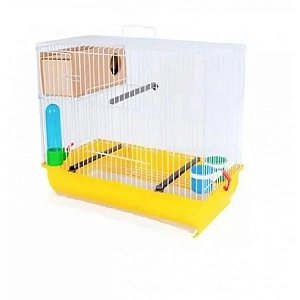 Criadeira Completa para Periquitos E Outros Pássaros Ornamental Amarelo Único
