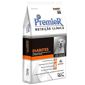 Ração Premier Cães Adultos Médio e Grande Porte Nutrição Clínica Diabetes 10,1 kg