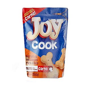 Petisco Biscoito Joy Cook Mini Carne 250 g