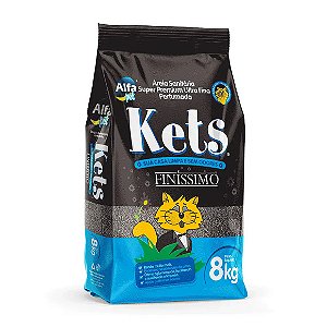 Areia Higiênica Kets Finíssimo 8 kg