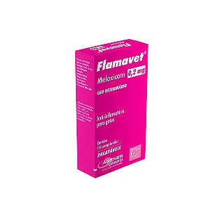 Anti-inflamatório Flamavet 0,2mg Gatos 10 comprimidos