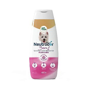 Shampoo e Condicionador 3 em 1 para Pelos Claros Neutrodor Petmais 700 ml