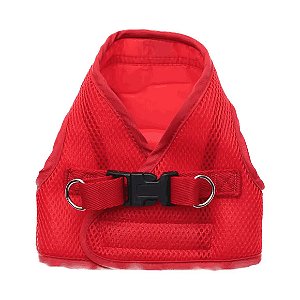 Peitoral com Guia para Cães Emporium Distripet Vermelho PP