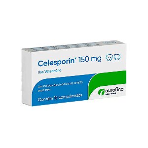 Antibiótico Celesporin 150mg Ourofino 12 comprimidos