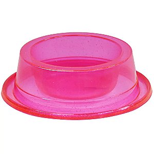 Comedouro Médio Antiformiga 1000 ml Glitter Cães  - Rosa