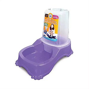 Alimentador Automático Duplo Pet Injet para Cães Lilás