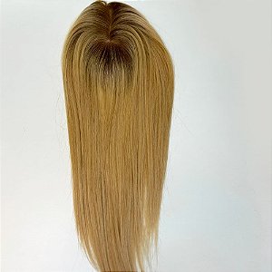 Topo para Cabeça Cabelo Humano Loiro 40cm