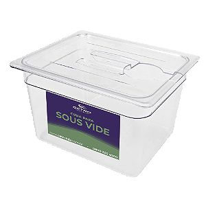 Cuba de Acrílico com Tampa para Sous Vide - 12 Litros