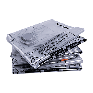 Saco Organizador a Vácuo Hermético Vacorganizer com Válvula de Sucção 70 x 100 cm - 6 Unidades
