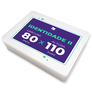 Plástico para Plastificação de Identidade II (80x110mm) - 100 Unidades