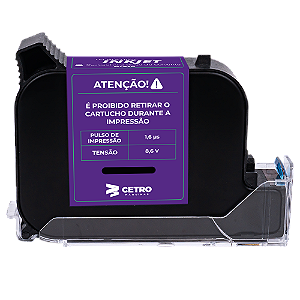 Cartucho para Inkjet à Base de Solvente - Tinta Preta