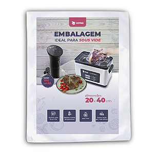 Embalagem Sous Vide 20x40 - 100 Unidades