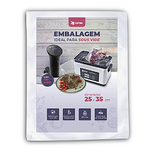Embalagem Sous Vide 25x35 - 100 Unidades