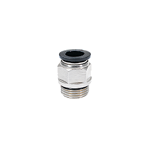 Conexão Reta 12 (Tubo 12mm e Rosca 19,8mm) - Pneumática