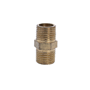 Conexão Niple Reto Macho x Macho 1/8 x 1/8 - Rosca 9,8mm Pneumática