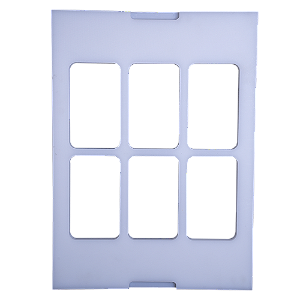 Molde de Seis Bandejas 20 x 12 cm para Seladora a Vácuo MV-SKINPACK CTVS 760 SP