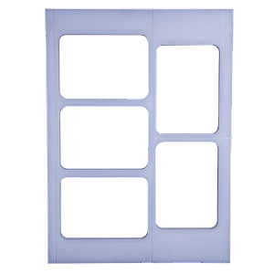 Molde de Cinco Bandejas 24 x 16 cm para Seladora a Vácuo MV-SKINPACK CTVS 760 SP