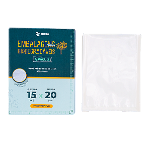 Embalagem a Vácuo Biodegradável 15x20cm - 100 Und