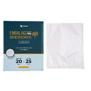 Embalagem a Vácuo Biodegradável 20x25cm - 100 Und