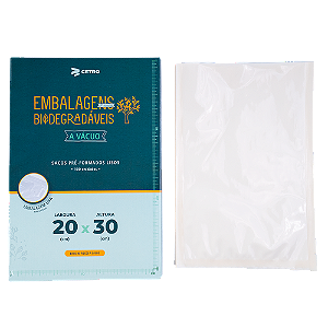 Embalagem a Vácuo Biodegradável 20x30cm - 100 Und