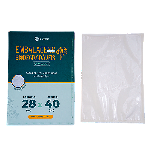 Embalagem a Vácuo Biodegradável 28x40cm - 100 Und