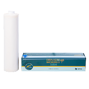 Embalagem a Vácuo Biodegradável 25x500cm Gofrada em Rolo e Caixa com Cortador