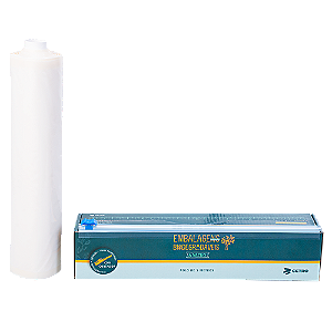 Embalagem a Vácuo Biodegradável 28x500cm Gofrada em Rolo e Caixa com Cortador