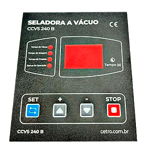 Adesivo do Painel para Seladora a Vácuo CCVS 240 (DZ 240)
