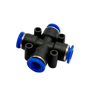 Conexão X Cruzeta - Tubo 8mm Pneumática