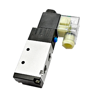 Válvula 52 Vias Retorno por Mola Rosca de Entrada 1/4 BSP Rosca de Escapes 1/8 BSP