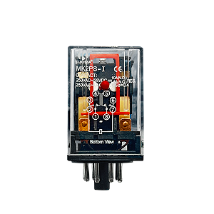 Relé Industrial 220V 10A para Seladora em L DFQ450A - 8 Pinos Redondo