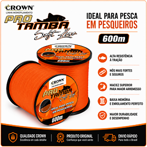 LINHA PRO TAMBA SOFT ORANGE 0,37MM 600MT