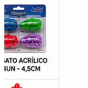 BRINQ. GATO ACRILICO - 4,5CM