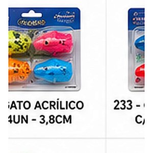BRINQ. GATO ACRILICO - 3,8CM