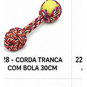 BRINQ. CORDA TRANCA COM BOLA 30CM