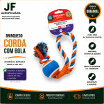 BRINQ. CORDA COLORIDO COM NO 27CM