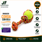 BRINQ. CORDA C/2 NOS C/1 BOLA 28CM