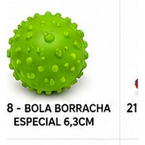 BRINQ. BORRACHA ESPECIAL BOLA 6,3CM